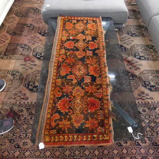 HAND KNOTTED ALL WOOL TENT PANEL 1350x460mm