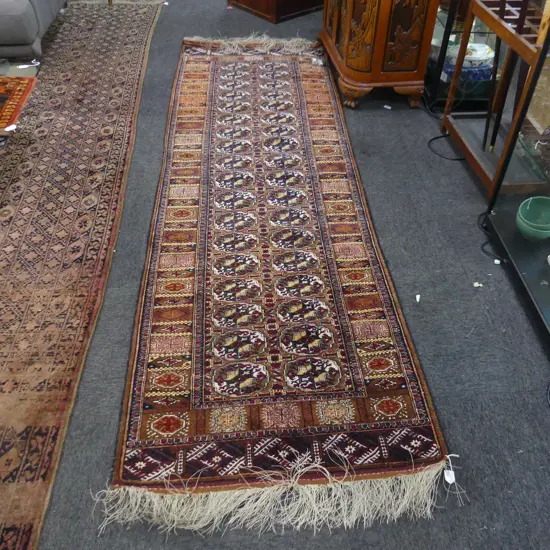 HAND KNOTTED WOOL PILE RUNNER 2800x880mm
