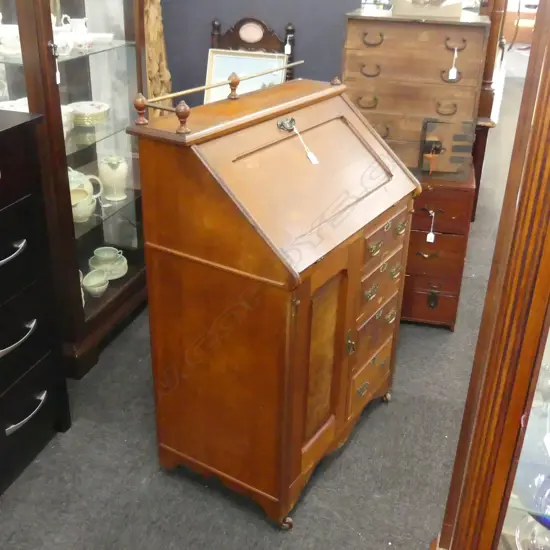 EDWARDIAN DROP FRONT DESK 760x430x1080mm  AF