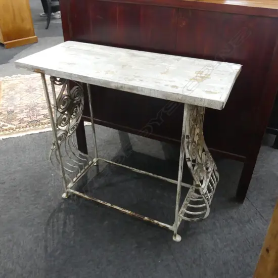 FRENCH STYLE METAL HALL TABLE 825x340x730mm