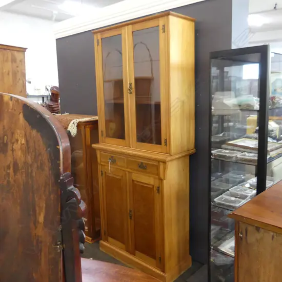 EDWARDIAN BOOKCASE CABINET 900x405x2110mm