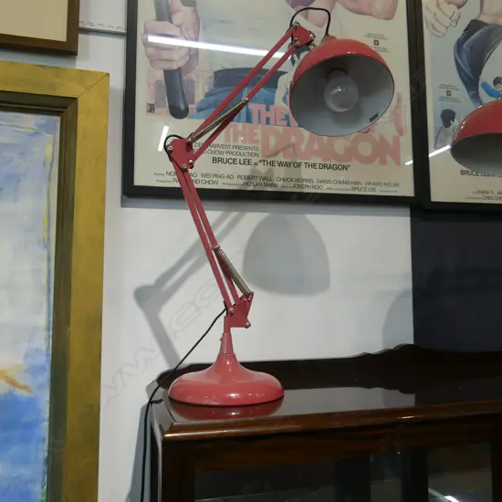 PINK ANGLE POISE LAMP