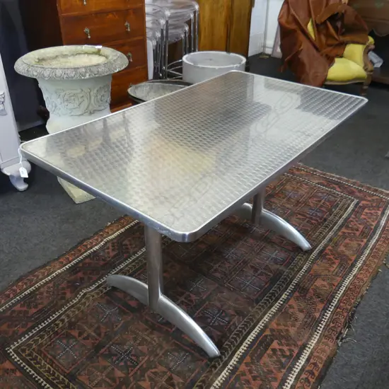 MODERN CHROME TABLE 1200x700x730mm