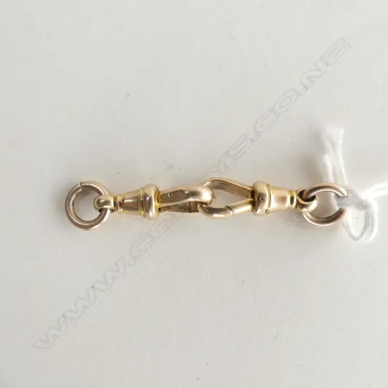 PR 15CT GOLD OLD FOB CHAIN CLIPS