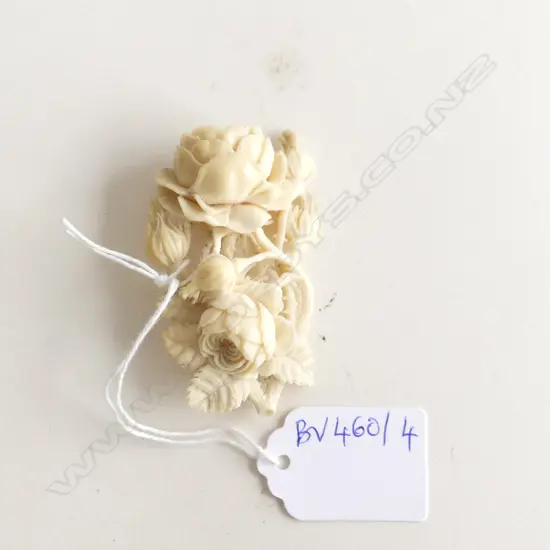 IVORY ROSE BROOCH H.65mm