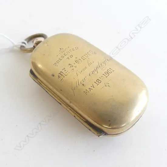 (19815) EDW ROLLED GOLD DBLE SOVEREIGN CASE