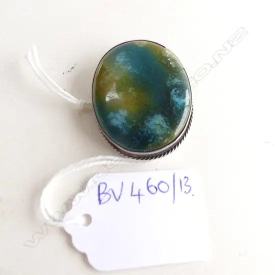 STG SILVER RUSKIN STYLE BROOCH CHESTER 1907 CHARLES HORNER 30x38mm