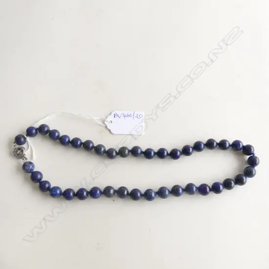 LAPIS LAZULI BEADED NECKLACE L.470mm