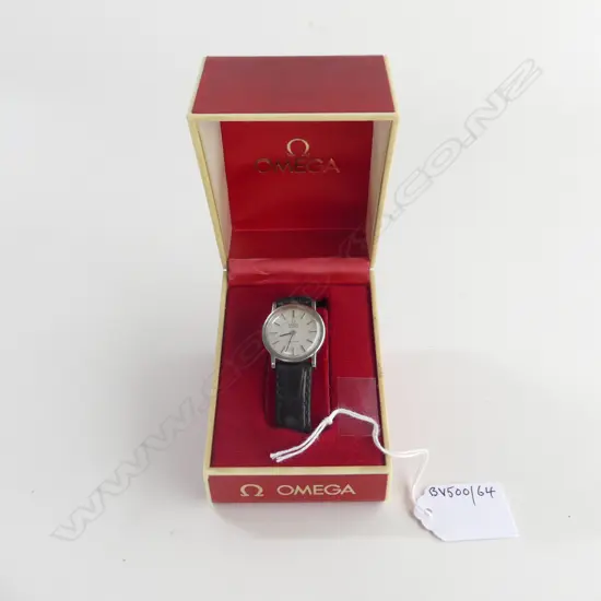 CASED LADIES OMEGA WRIST WATCH QUARTZ DEVILLE