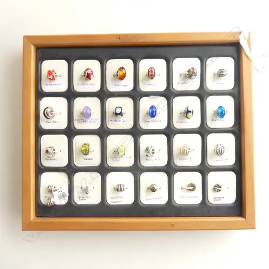 TRAY OF EVOLVE PENDANT CHARMS (25) INCL SPACERS ETC...