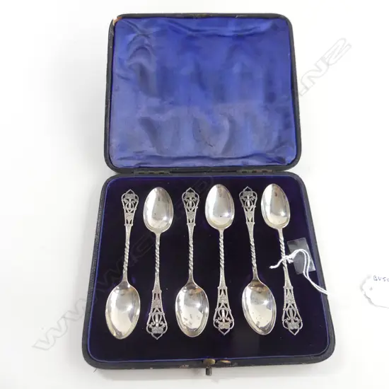 CASED SET S/S PIERCED DECORATION COFFEE SPOONS 1010