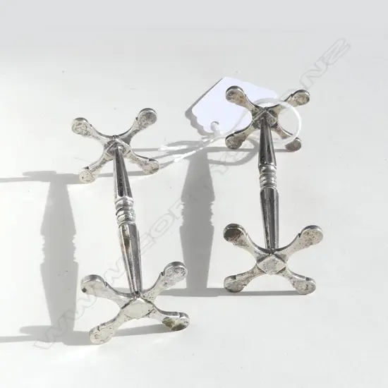 PR VICTORIAN SILVER KNIFE RESTS LONDON 1853