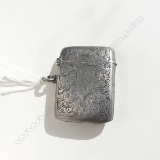 (20361) SILVER ENGRAVED VESTA CHESTER 1908