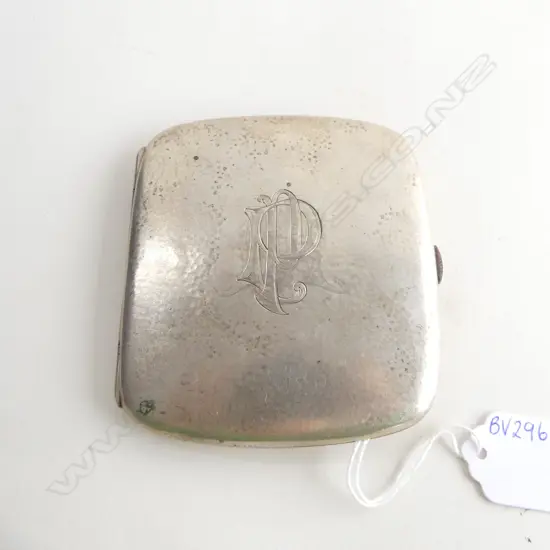 800 SILVER CIGARETTE CASE (ENGRAVED INITIALS) 104.93GMS