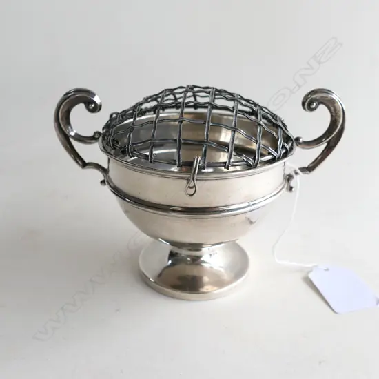 SILVER SMALL ROSE BOWL 1924
