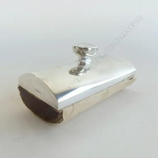 SILVER BACKED DESK BLOTTER BIRMINGHAM 1918 L.115mm