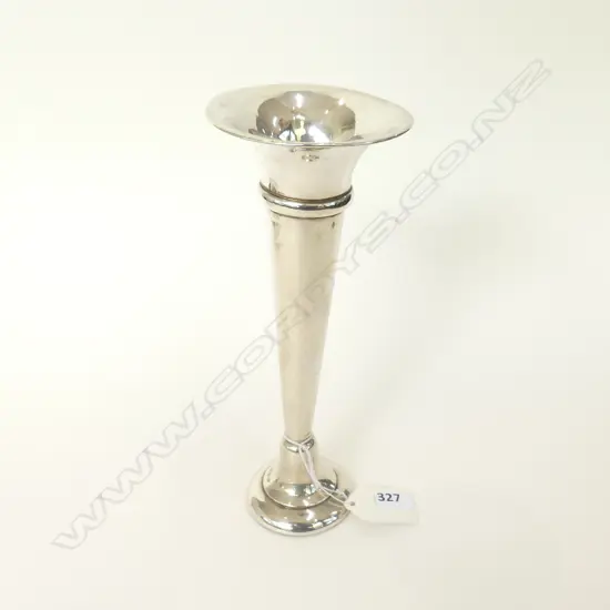 S/SILVER SPECIMEN VASE, H.90MM