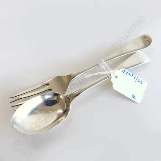 S/S CHRISTING SPOON & FORK 67GRAMS