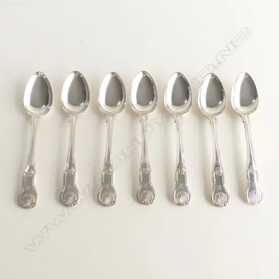 SET 7 STG SILVER TEASPOONS, 240GMS 