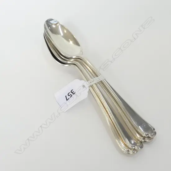 4 STG SILVER DESSERT SPOONS 202 GRAMS