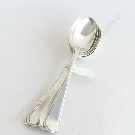 4 STG SILVER DESSERT SPOONS 264 GRAMS