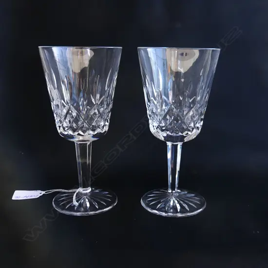 PR WATERFORD LISMORE CRYSTAL LGE RED WINE GLASSES H.175mm