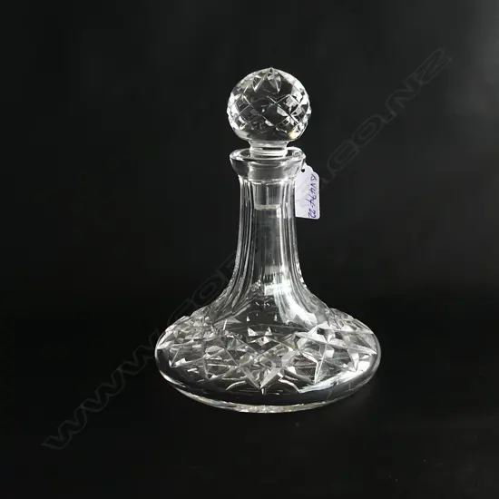 WATERFORD  CRYSTAL SHIP'S DECANTER. H.200mm