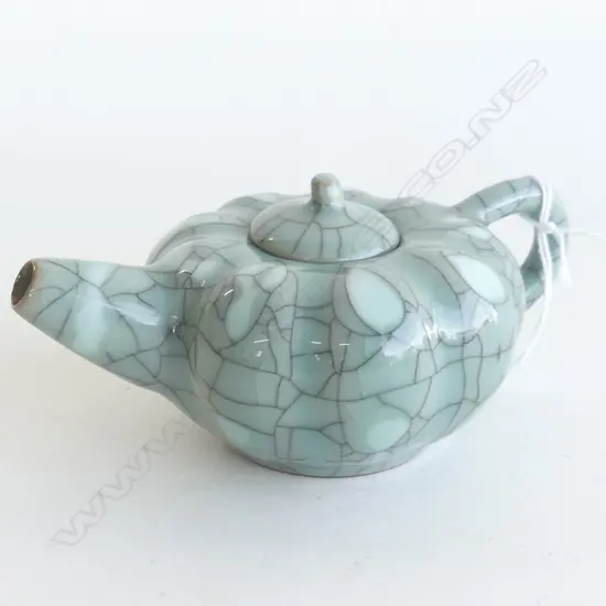 ORIENTAL CRACKLE GLAZE TEAPOT W.145mm