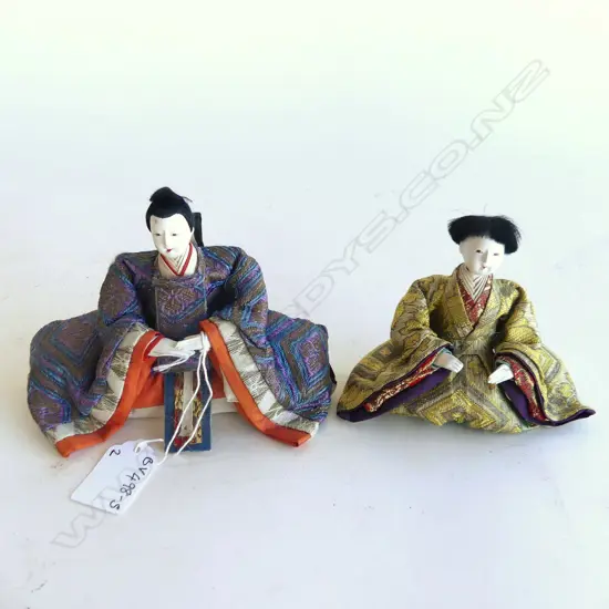PR JAPANESE FIGURES IN TRADITIONAL DRESS H. 120MM