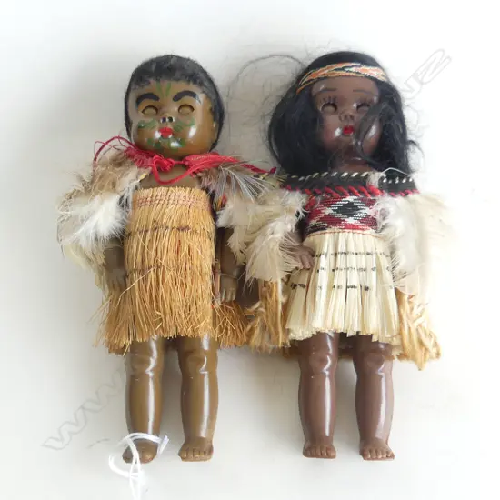 PR VINTAGE MAORI DOLLS H.160mm