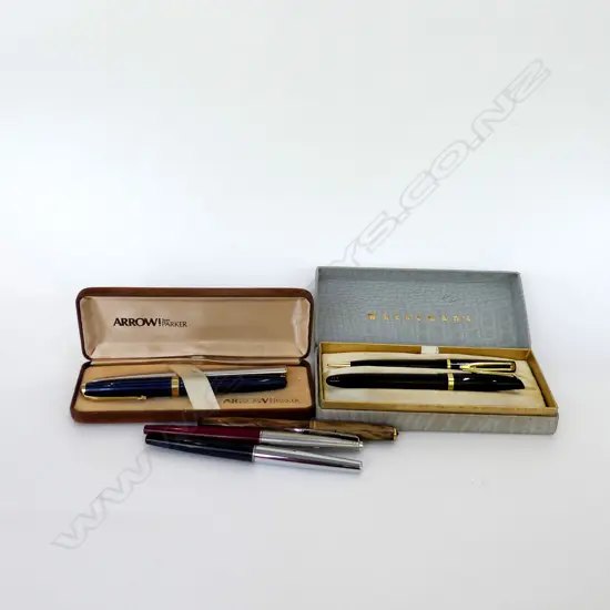 7 ASST. PENS; WATERMANS, PARKER ETC