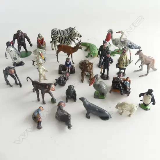 ASST. VINTAGE LEAD ZOO ANIMALS / PEOPLE