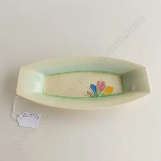CLARICE CLIFF HONEYGLAZE CROCUS TRAY 230x100mm
