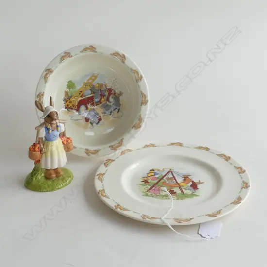 R.D. BUNNYKINS PLATE/BABY BOWL/DUTCH GIRL BUNNYKINS