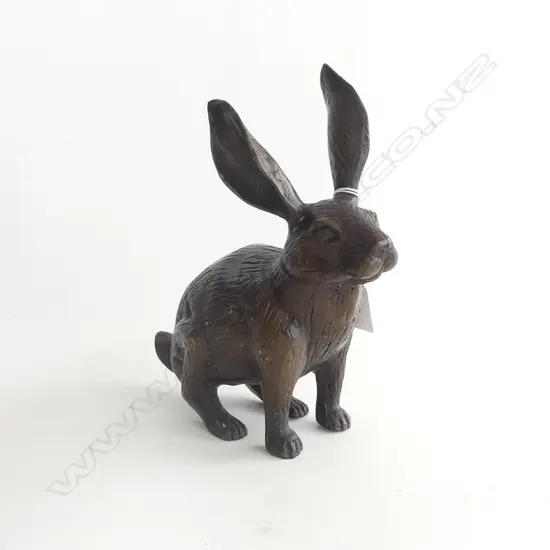 BRONZE HARE, H.  230MM