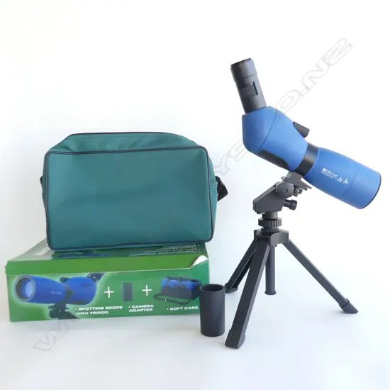 KONUS HONUSPOT 65 TELESCOPE  - IN ORIGINAL BOX WITH TRIPOD, CARRY CASE ETC..