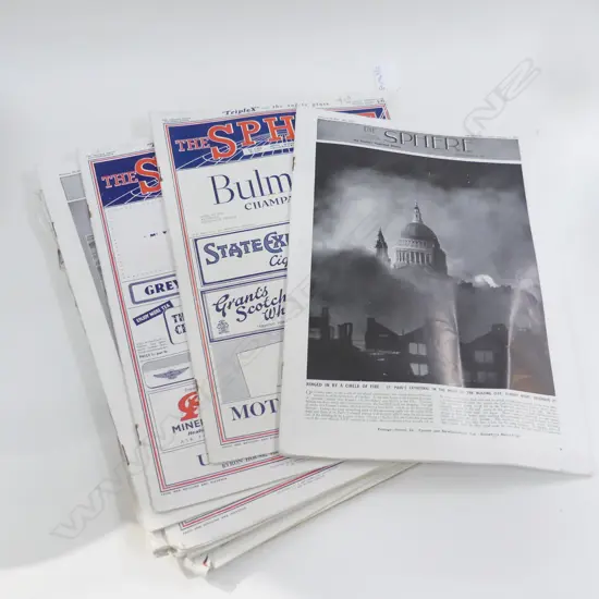 ASST. COPIES OF WWII ERA 'THE SPHERE' MAGAZINES - BATTLE OF BRITAIN ETC