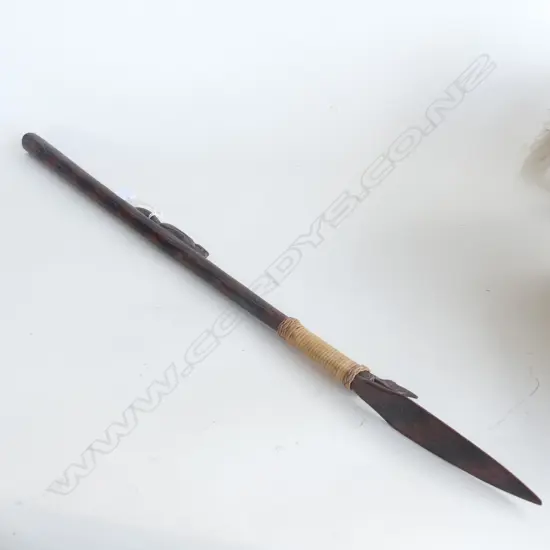 CARVED WOODEN TRIBAL BLOW GUN L.755mm