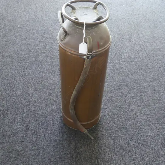 VINTAGE COPPER FIRE EXTINGUISHER H.530mm