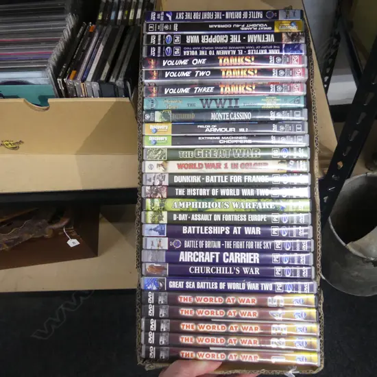 BOX LOT WWII DVDS