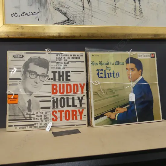 COLLECTION ASST. RECORDS; ELVIS, BUDDY HOLLY ETC