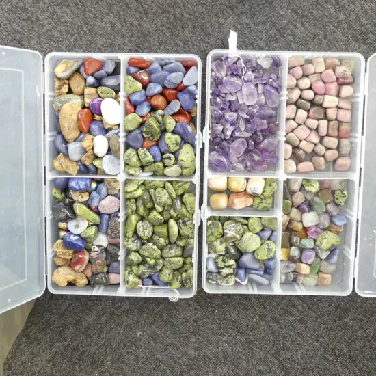 2 CASES ASST. POLISHED STONES