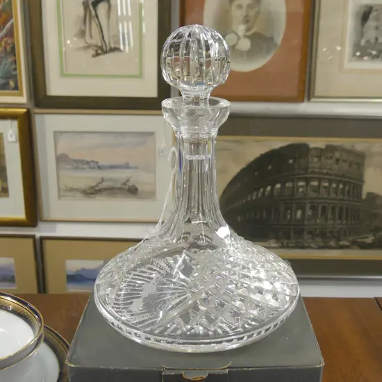 **RTV** BOXED WATERFORD 'AMERICA'S CUP' SHIPS DECANTER H.260mm