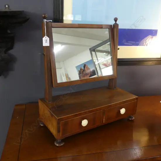 ANTIQUE TABLE TOP MIRROR W.410mm