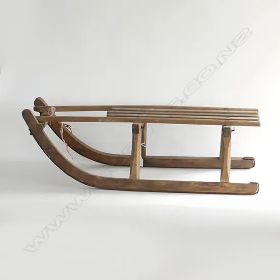 VINTAGE WOODEN SLEIGH L.850mm
