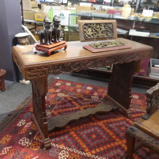 CARVED CHINESE CONSOLE TABLE
