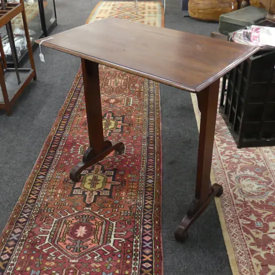 MAHOGANY SIDE TABLE - ENGLISH c.1890 800x480x750mm