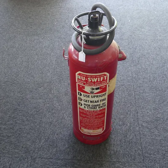 VINTAGE RED FIRE EXTINGUISHER H.620mm