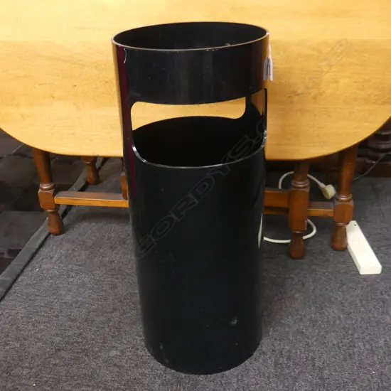 BLACK KARTELL WASTE PAPER BIN H.600mm / 250mm dia
