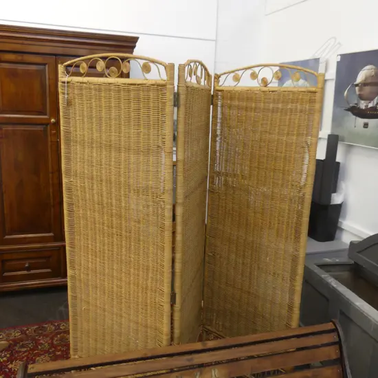 3 PANEL WOVEN SCREEN 1750x550mm